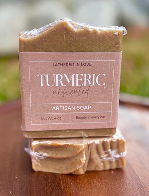 Tumeric- All Natural handmade cold process soap, Mother's Day gift, Party Favors, Bridal Shower, Baby showers, & more, Artisan Soap