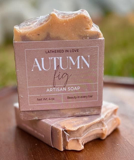 Autumn Fig- All Natural handmade cold process soap, Mother's Day gift, Party Favors, Bridal Shower, Baby showers, & more, Artisan Soap