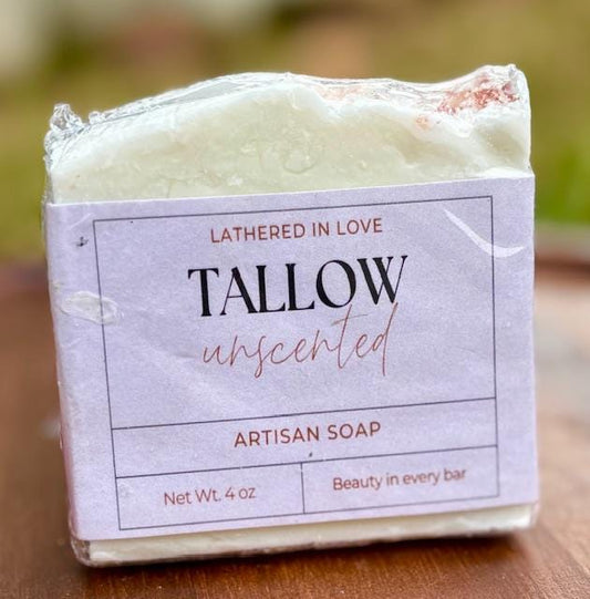 Tallow- All Natural handmade cold process soap, Mother's Day gift, Party Favors, Bridal Shower, Baby showers, & more, Artisan Soap