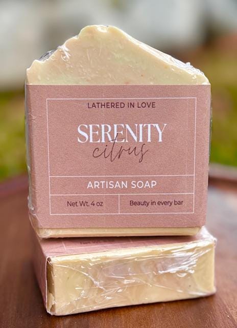 Serenity- All Natural handmade cold process soap, Mother's Day gift, Party Favors, Bridal Shower, Baby showers, & more, Artisan Soap