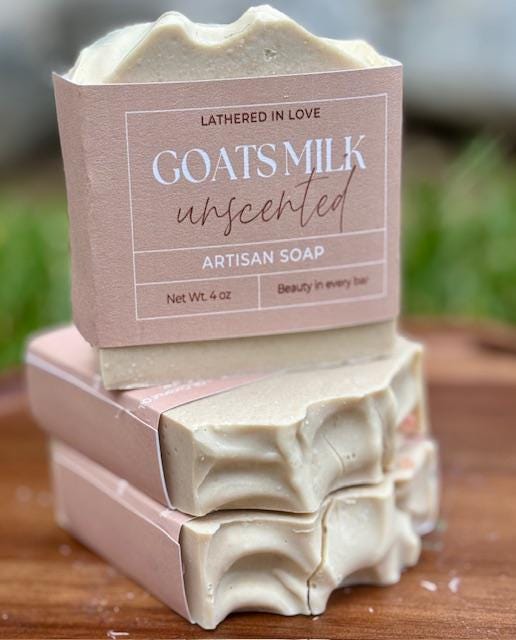 Goatsmilk - All Natural handmade cold process soap, Mother's Day gift, Party Favors, Bridal Shower, Baby shower and more
