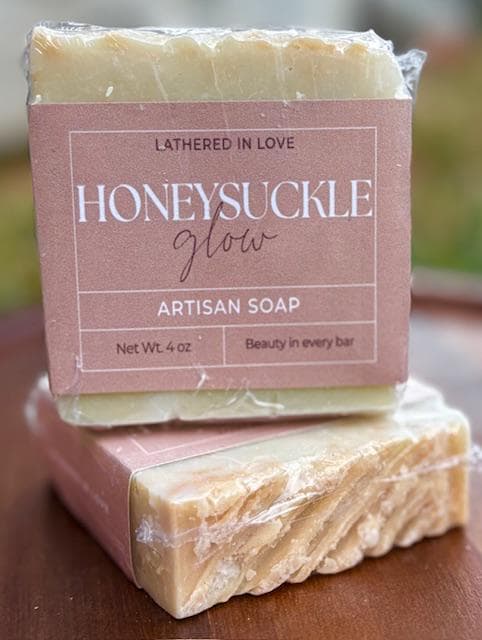 Honeysuckle- All Natural handmade cold process soap, Mother's Day gift, Party Favors, Bridal Shower, Baby showers, & more, Artisan Soap