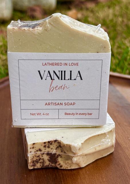Vanilla Bean- All Natural handmade cold process soap, Mother's Day gift, Party Favors, Bridal Shower, Baby showers, & more, Artisan Soap