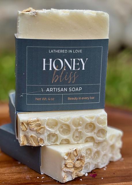 Honey Bliss - All Natural handmade cold process soap, Mother's Day gift, Party Favors, Bridal Shower, Baby shower and more