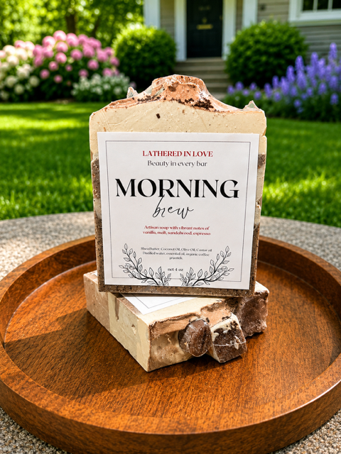 Morning Brew - All Natural handmade cold process soap, Mother's Day gift, Party Favors, Bridal Shower, Baby shower and more