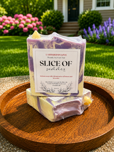 Slice of summer - All Natural handmade cold process soap, Mother's Day gift, Party Favors, Bridal Shower, Baby shower and more