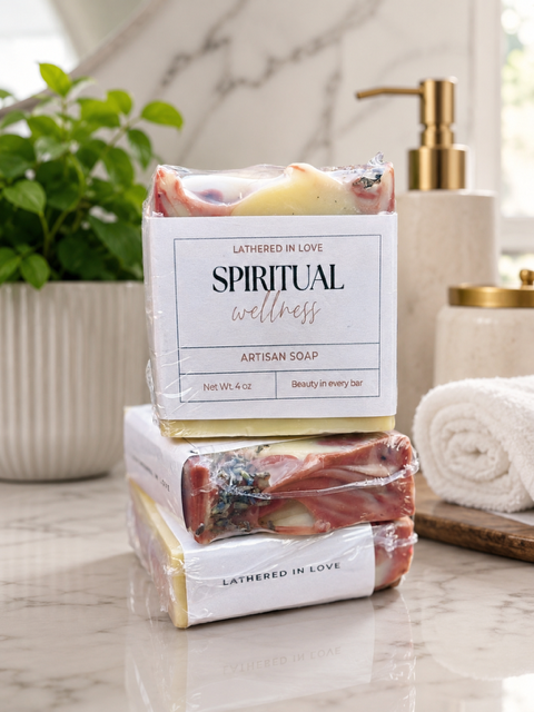 Spiritual Wellness- All Natural handmade CP soap, Mother's Day gift, Party Favors, Bridal Shower, Baby showers, & more, Artisan Soap