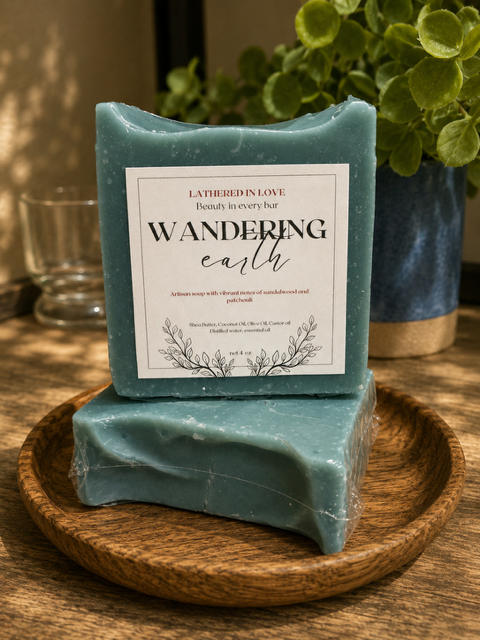 Wandering Earth - All Natural handmade cold process soap, Mother's Day gift, Party Favors, Bridal Shower, Baby shower and more