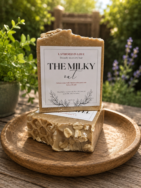 The milky Oat - All Natural handmade cold process soap, Mother's Day gift, Party Favors, Bridal Shower, Baby shower and more