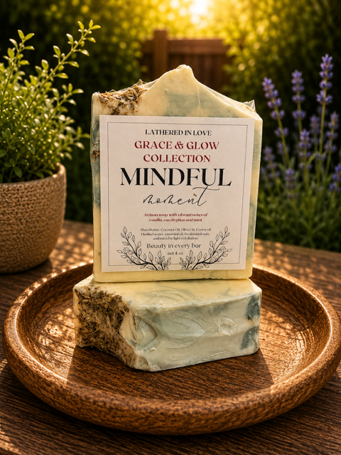 Mindful Moment - All Natural handmade cold process soap, Mother's Day gift, Party Favors, Bridal Shower, Baby shower and more