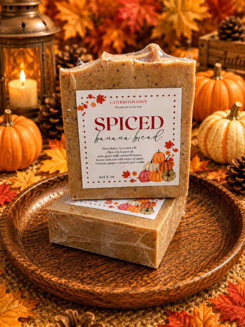 Banana Bread - All Natural handmade cold process soap,