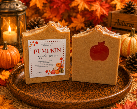 Pumpkin Apple  - All Natural handmade cold process soap,