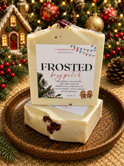 Frosted Berry - All Natural handmade cold process soap,