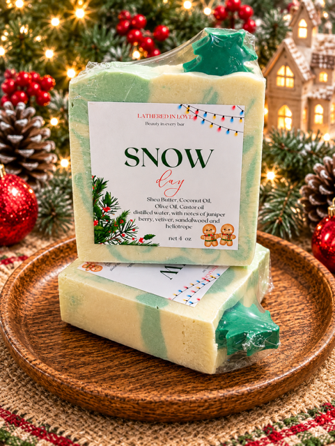 Snow Day  - All Natural handmade cold process soap,
