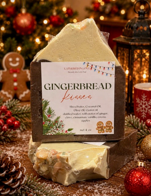 Gingerbread Kisses - All Natural handmade cold process soap