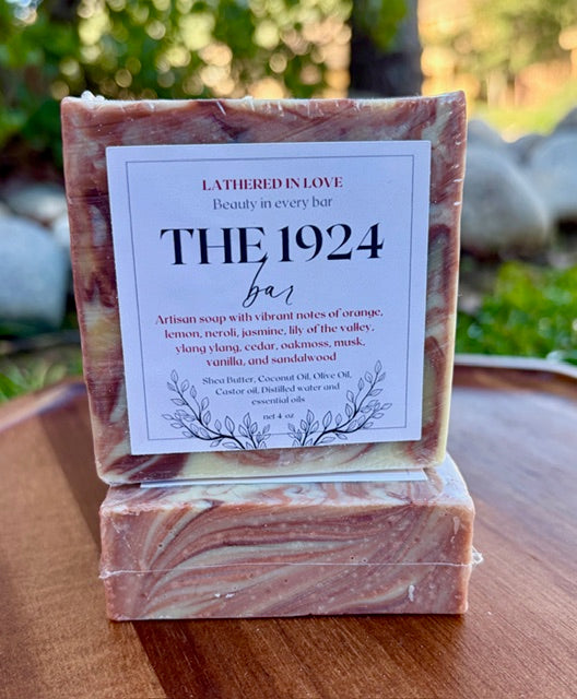 The 1924 Bar - All Natural handmade cold process soap, Mother's Day gift, Party Favors, Bridal Shower, Baby shower and more